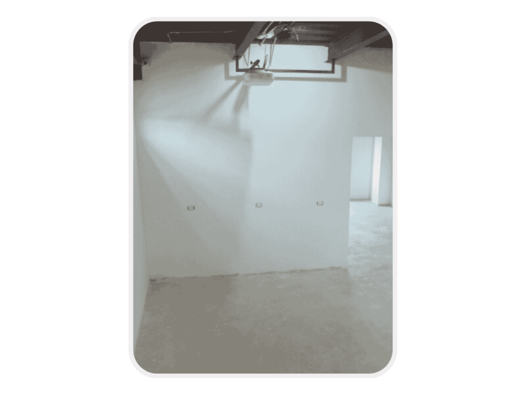 Pared drywall tomas y soporte