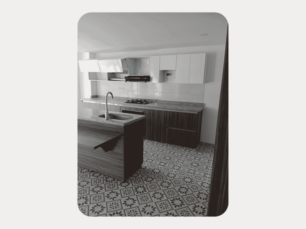 Piso de cocina remodelado, cerámica, diseños