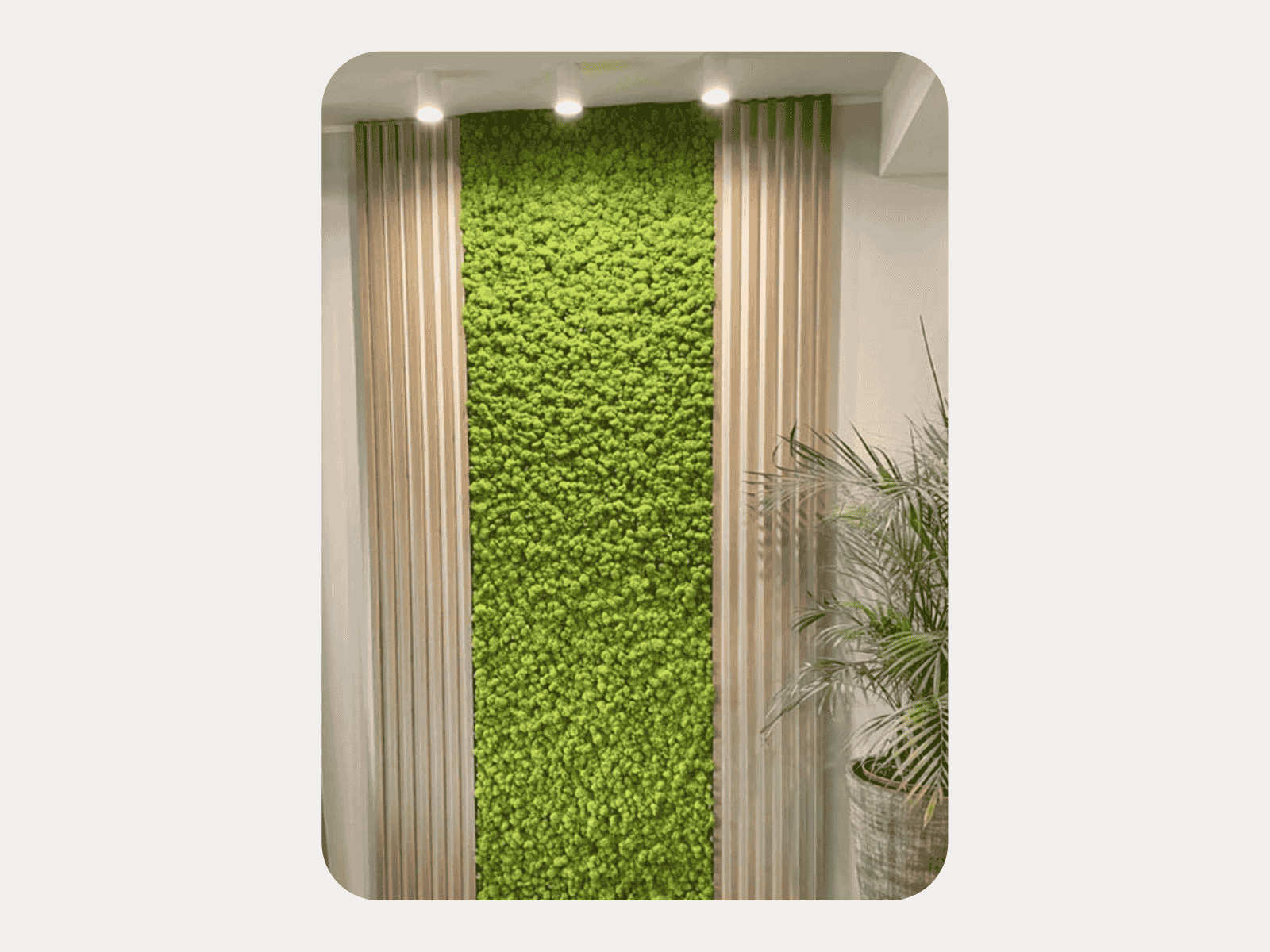 Panel PVC tipo cesped con imitacion madera